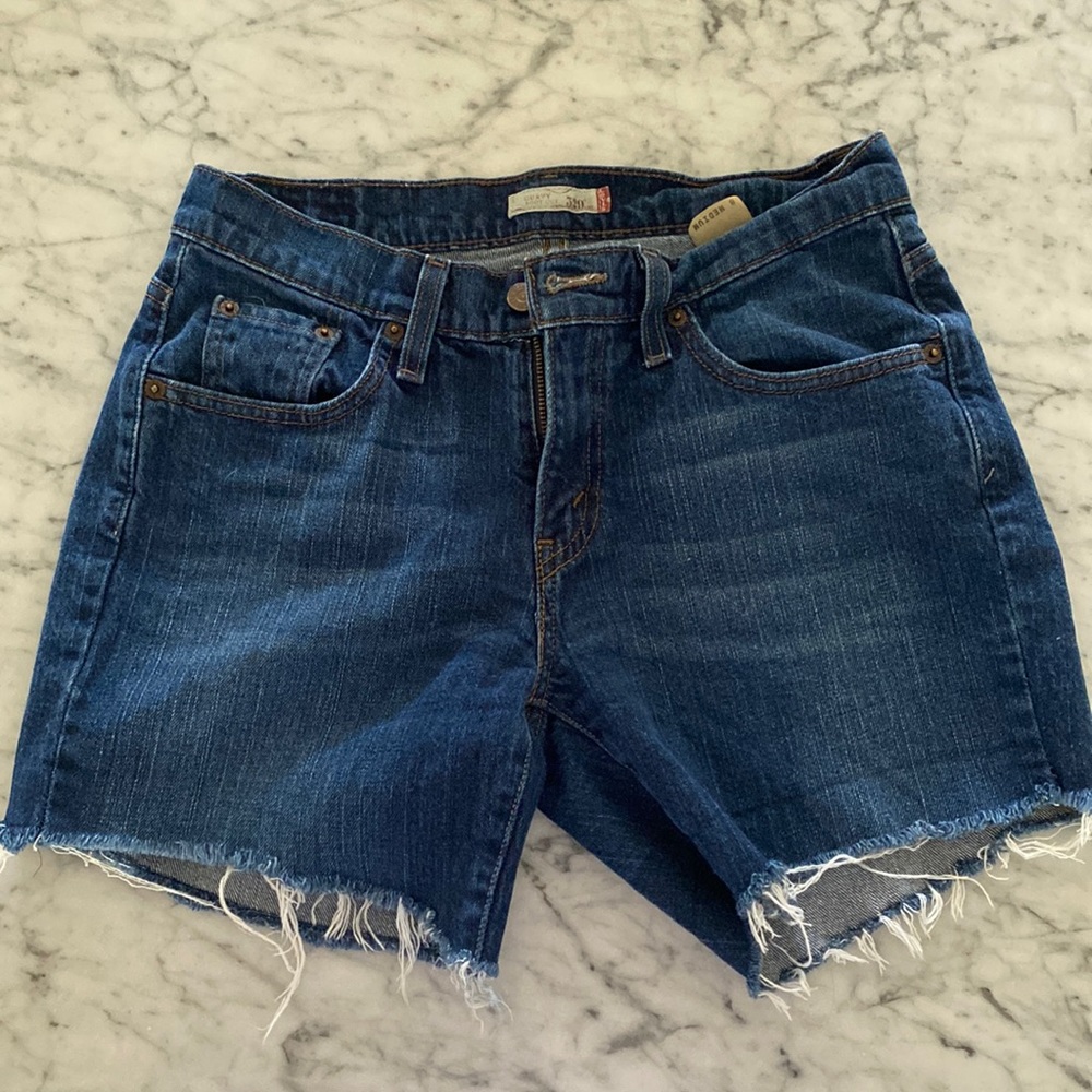 Levi's cut off shorts
